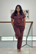 Autumn Burgundy Women’s Pyjama Set