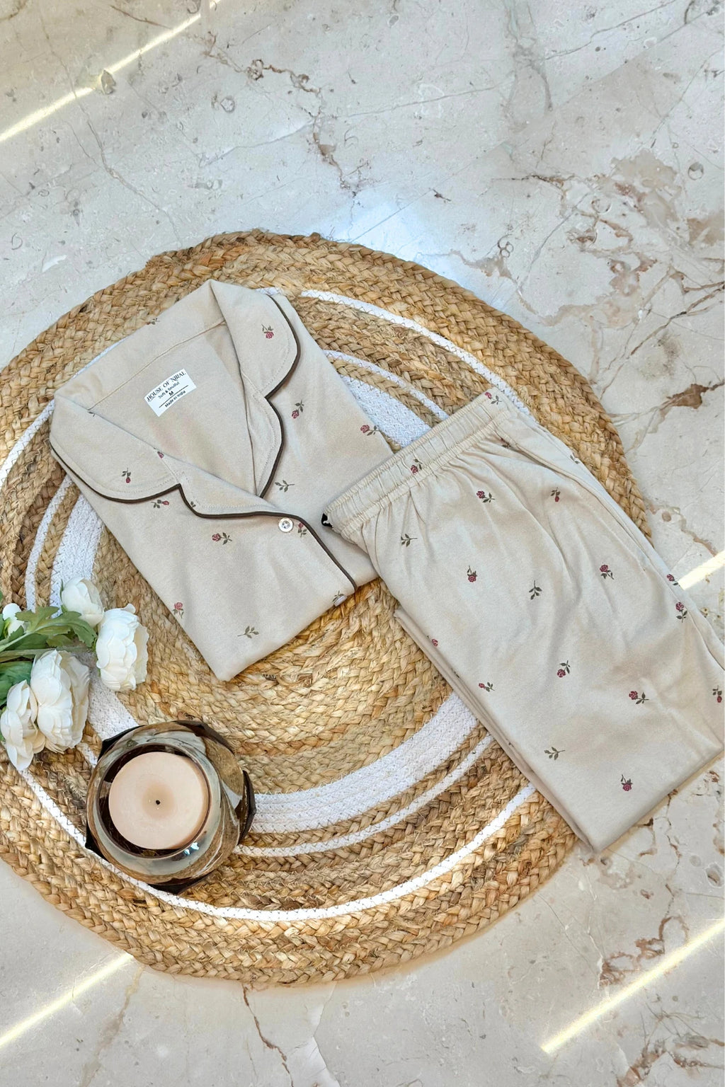 Beige Rose Women's Pyjama Set