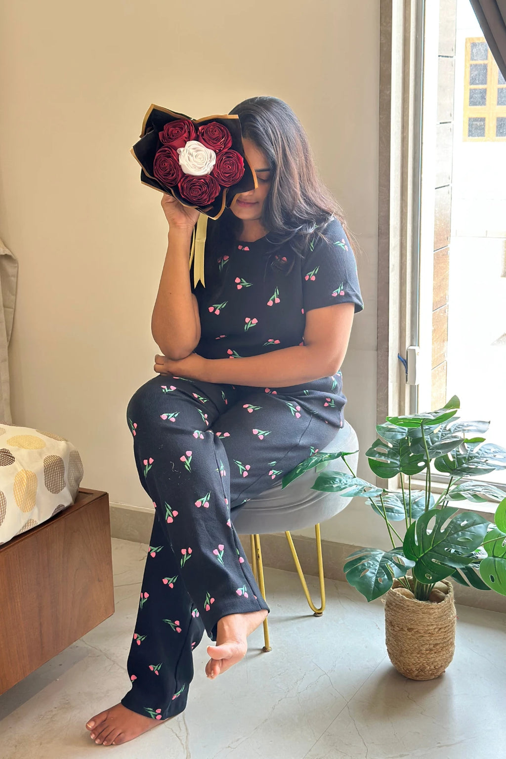 Black Tulip Knitted Co-ord Set