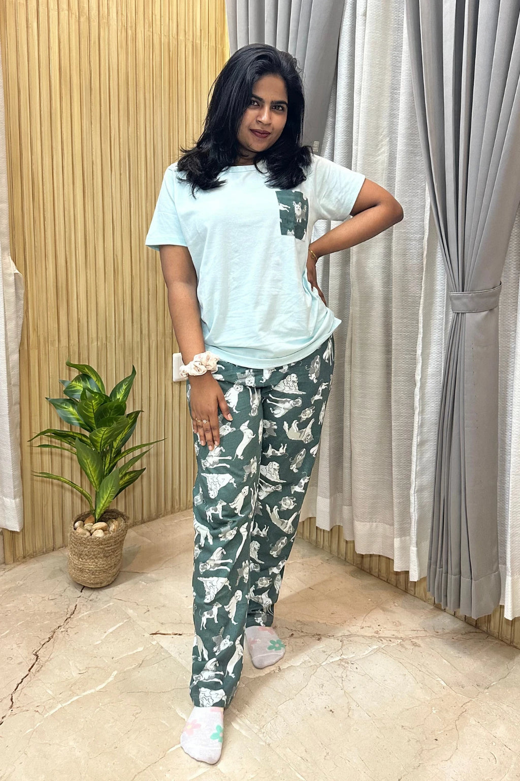 Goofy-Women's Printed Night Suit