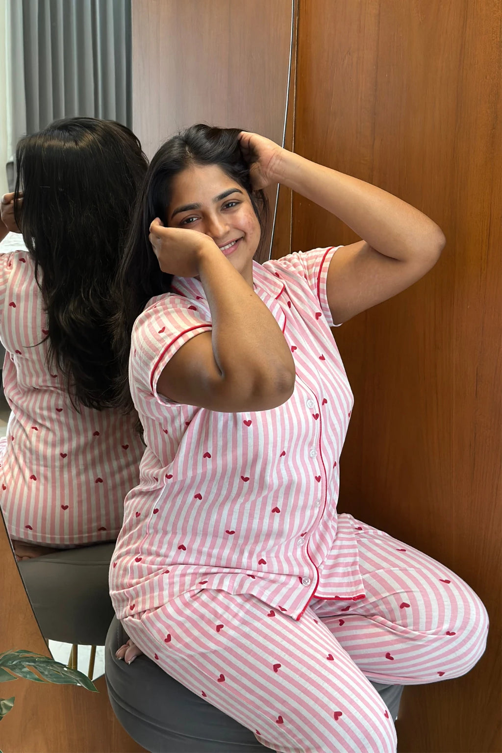 Love Stripes Women’s Pyjama Set