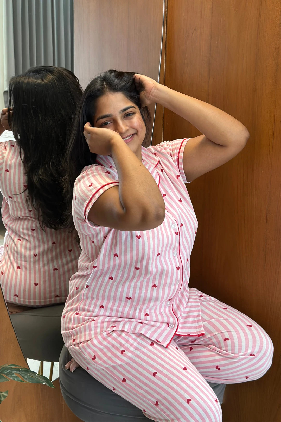 Love Stripes Women’s Pyjama Set