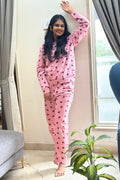 Plum Love Full Sleeve Sweatshirt Pant for Women